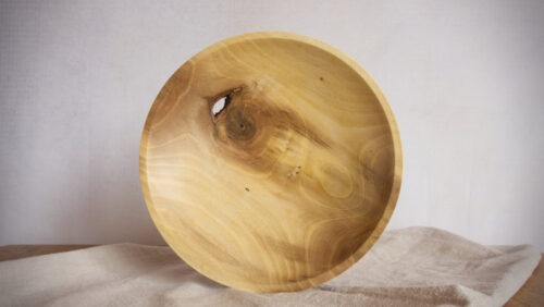 Obstschale Nussbaum <br> 29x5cm – Bild 2